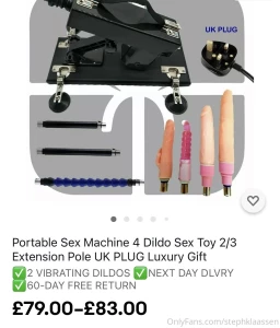 After watching my friend use her new fuck machine i decided i need one