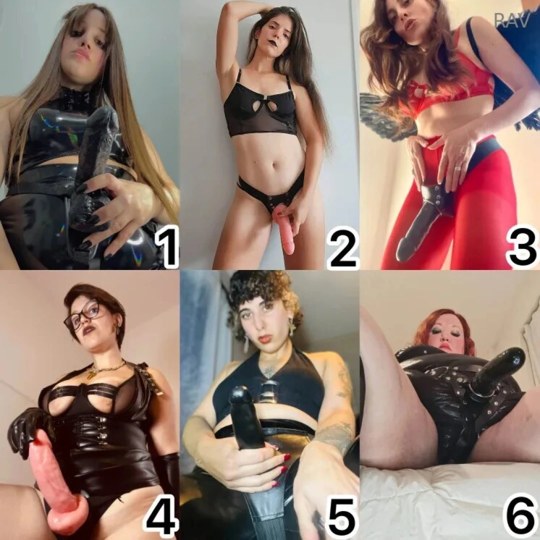 We re ready with our hard strap-ons waiting for that tight little ass 