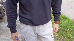 Hot quiff boy hairy legs white socks and shorts when i saw him on the