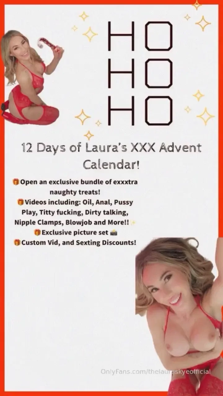 You ll be cumming this christmas 12 days of lauras xxx advent calendar 