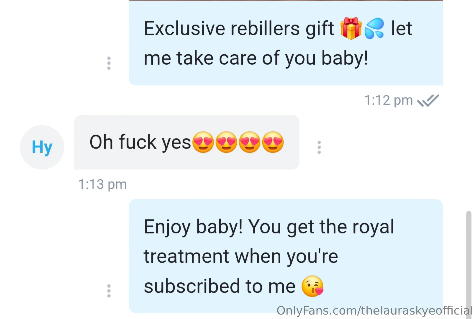 All of my rebillers just received a free solo sextape 