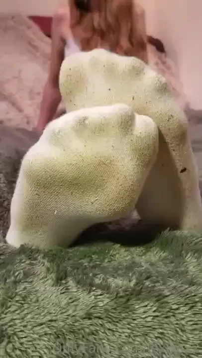 4 videos bundle 4 30min - in my stinky white adidas ankle socks and 