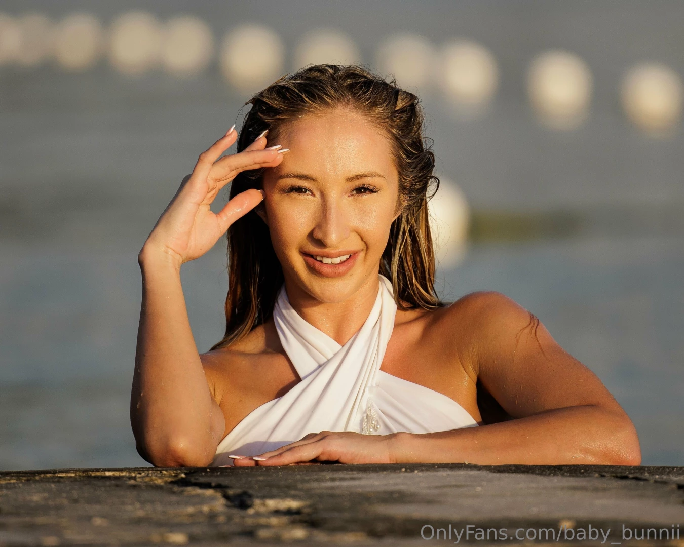 Beach goddess in her natural habitat 