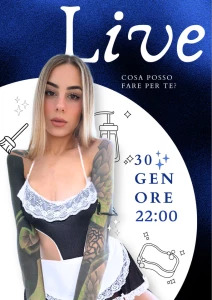 La tua sexy cameriera in live so che eri alla ricerca di una nuova