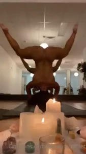 I m practicing twerking in a headstand i think i need a spot though