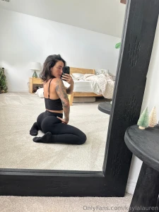 On my knees to serve as a reminder to get on yours and start