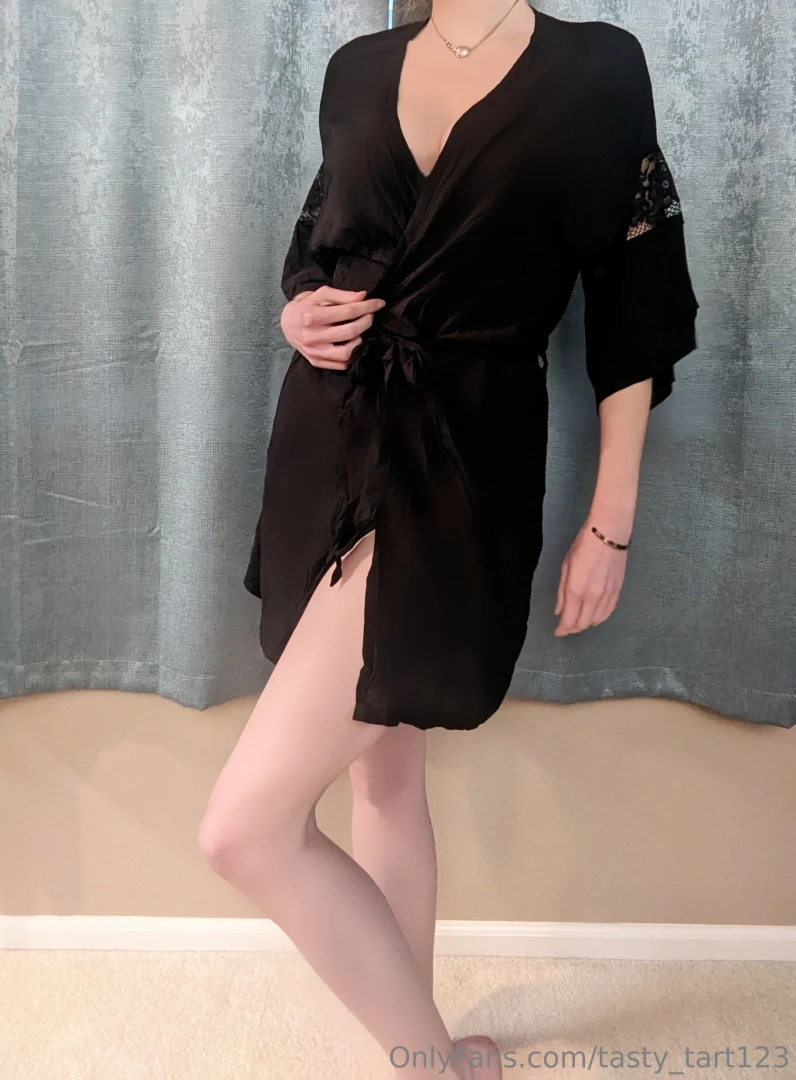 Little black robe and something little underneath 