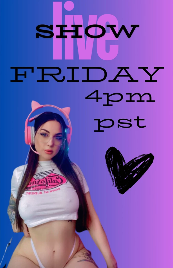If you like my tits in this shirt just wait till friday at 4pm pst 