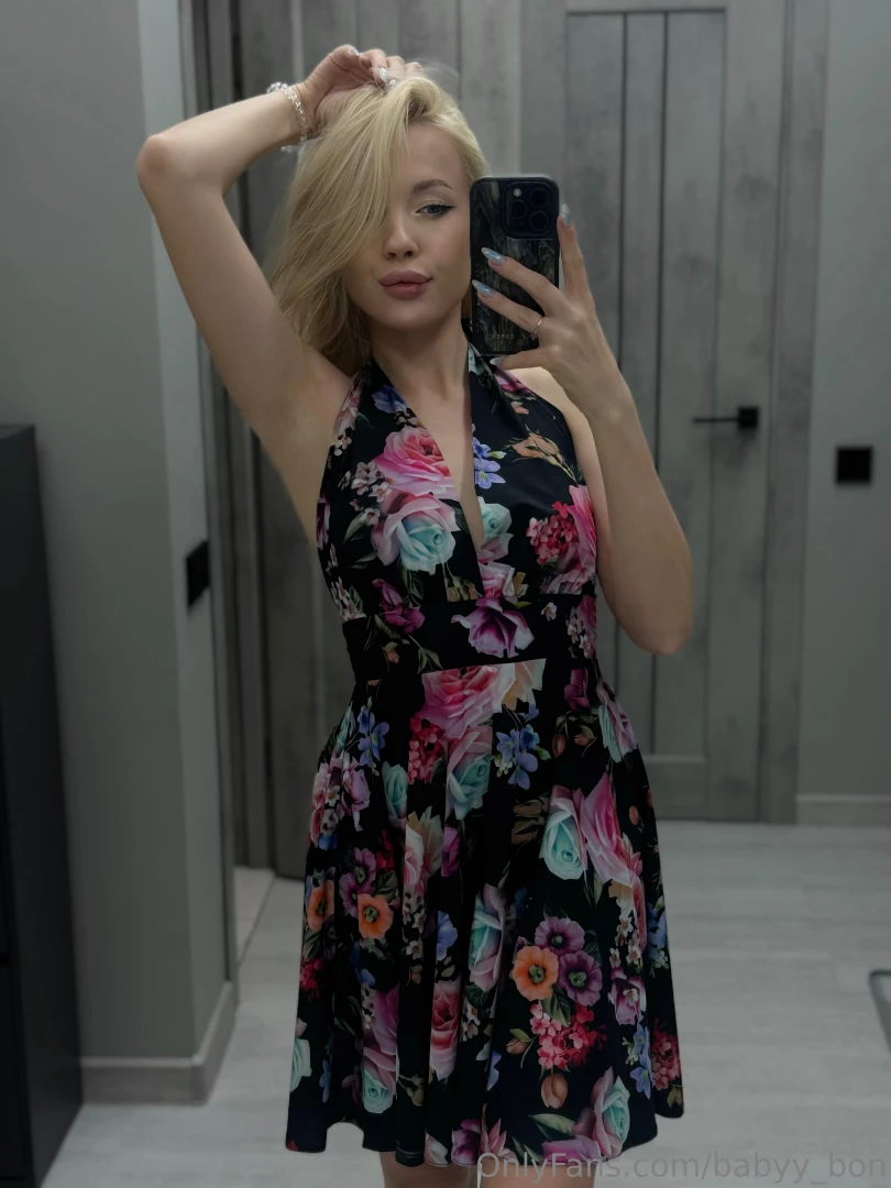 I m thrilled to show off my new black dress with a striking floral 