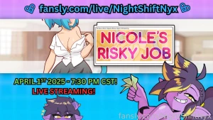 Live now fansly simulator come on in tonight to play nicoles risky job