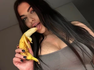 Just picked up the banana in my hands and my thoughts flew far away