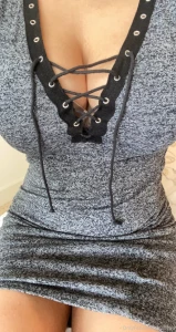 Heading out to dinner but do you think this dress shows too much boob