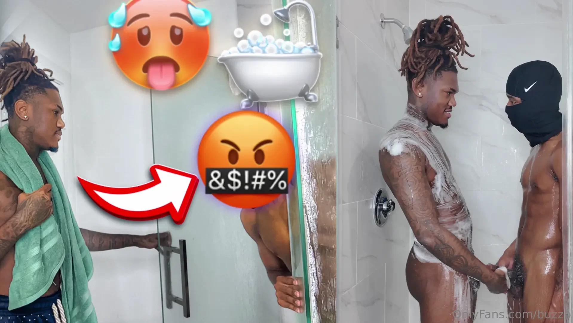 Full vid of what happen after the shower prank with my straight homie 