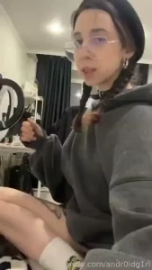 D fyp glasses cute teengirl young petite badgirl brat