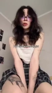 Fyp glasses nerdy nerd nerdygirl student pov tiktok teengirl younggirl