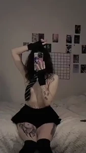 Fyp altgirl tattooed brat college submissive goth emo teengirl