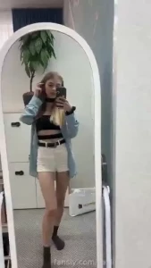 Embracing that girl-next-door charm with a hint of mischief