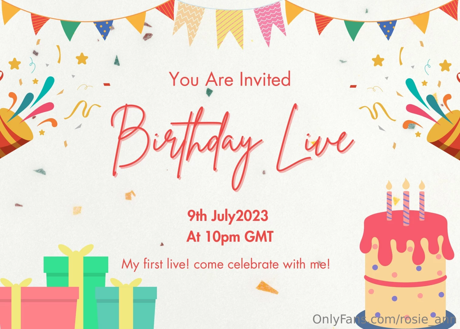 Going to be doing my first live next month to celebrate my birthday 