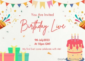 Going to be doing my first live next month to celebrate my birthday