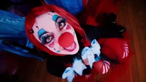 This one is for the clown lovers crazy milfy loves her beefy king a