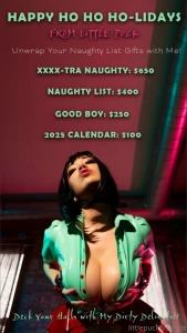 Order now that there is still time before x-mas u little pervs part 1