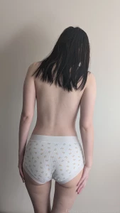 Sticking hand down some cute panties then bending over and peeling part 45