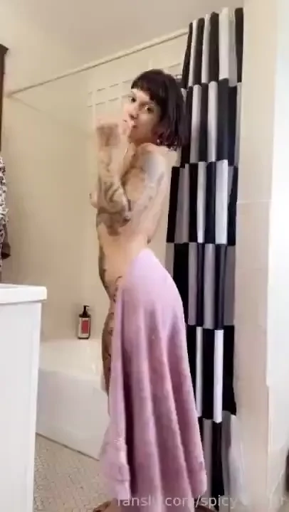 Letting my towel drop 