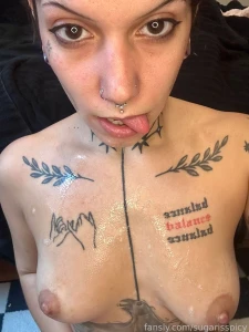 Covered in my own drool and spit after making a custom video spit part 3