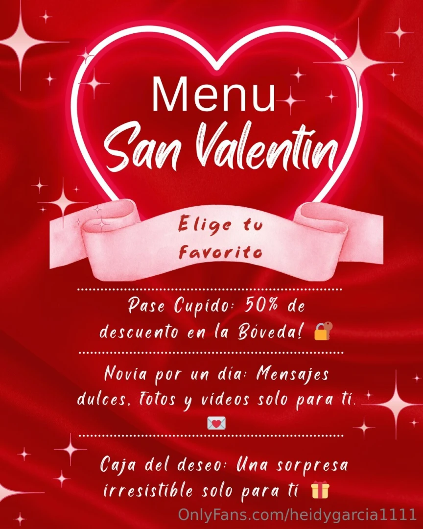 Men especial de san valent n este san valent n quiero que lo disfrutes 
