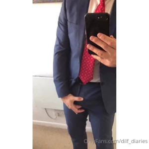 Suit wank fleshlight tie ruined