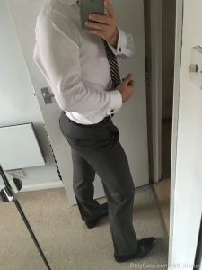 Classic seam-stretching suited wanker part 4