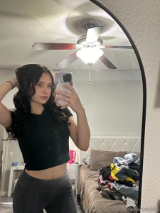 Blue eyes looking good on a black top