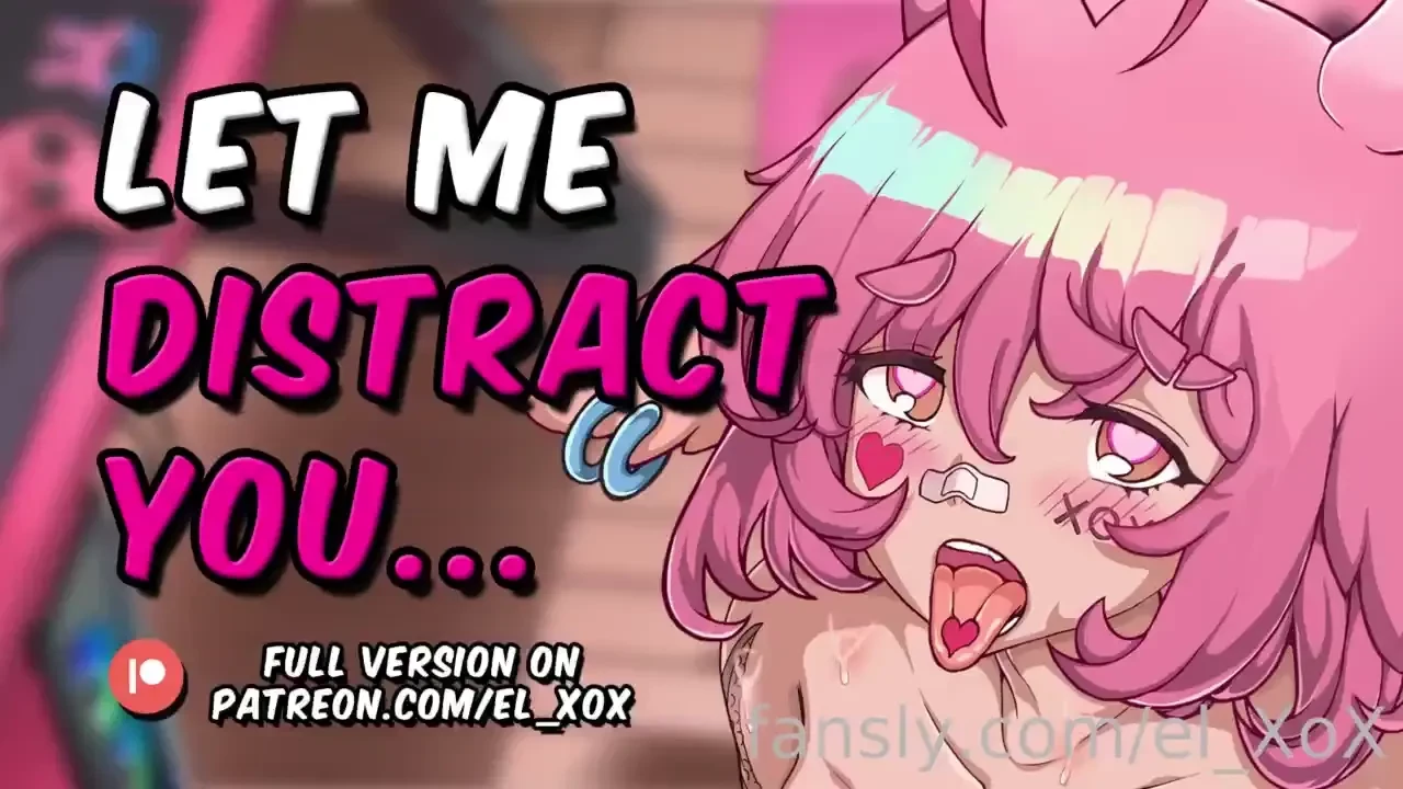 Your slutty girlfriend sucks your cock while you game with the boys 