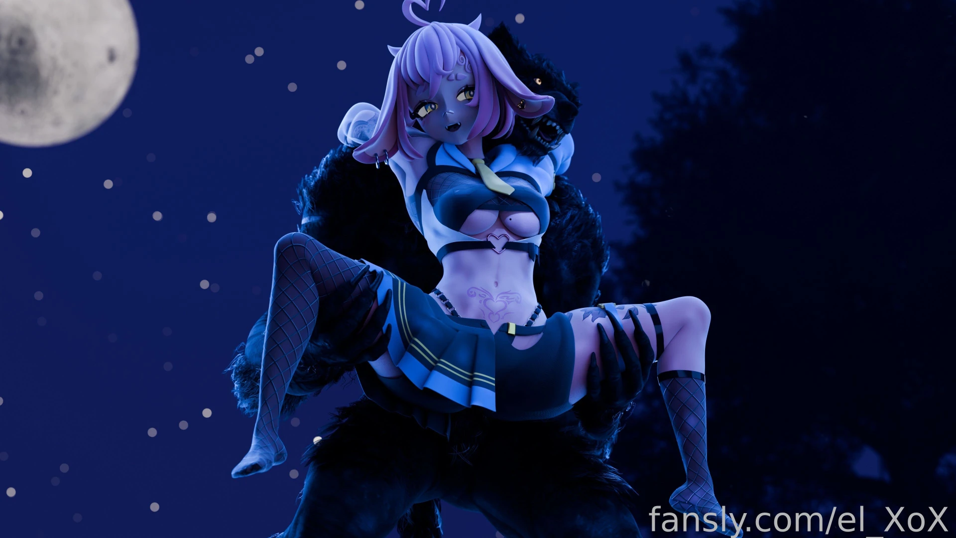 Fucked by a werewolf underneath the full moon this is my first fantasy part 14 