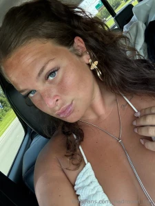 My panties somehow slipped off while he was driving proof in the dms