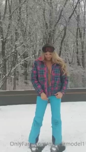 Sunday funday ski bunny unzipped