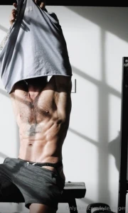 When you have the gym alone what s the point of wearing clothes