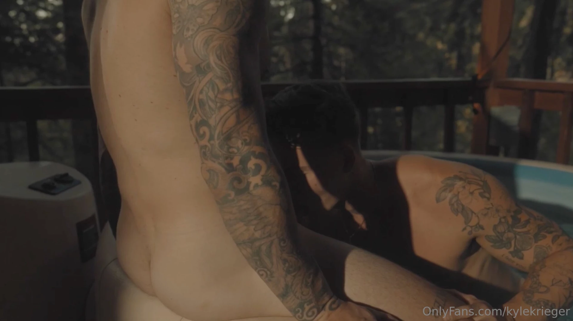 Have you ever been in a hot tub in the freezing cold something about 