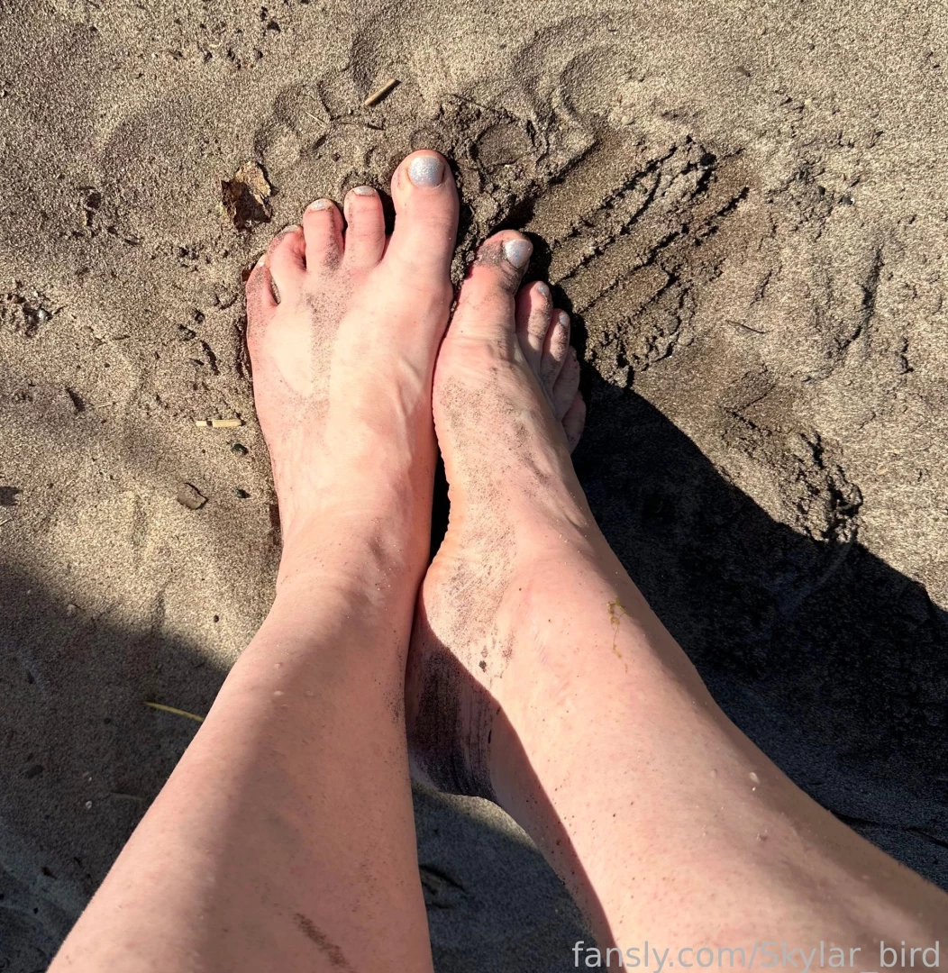 I love the feeling of warm sand between my toes feet outdoors soles part 2 
