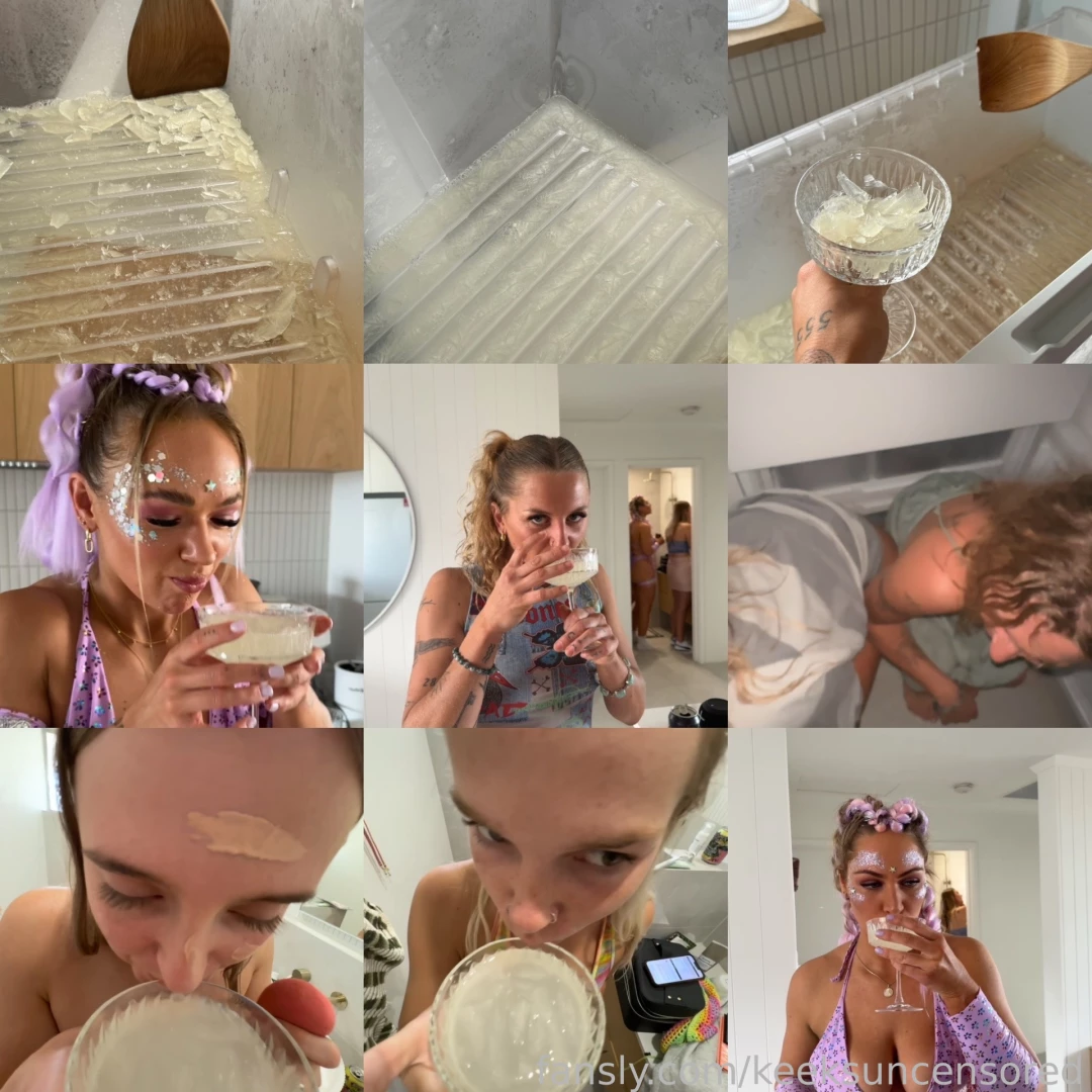 Pissing in the freezer freezing it and making cocktails for everyone 