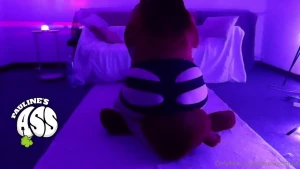 I sit on my real size teddy bear s face and fart mercilessly right