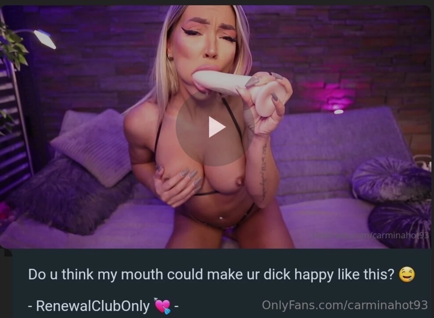 Free video tonight exclusively in the dms of my renewal club of me part 1 