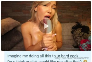 Free video me oiled up deepthroating a huge dildo tonight in the dms