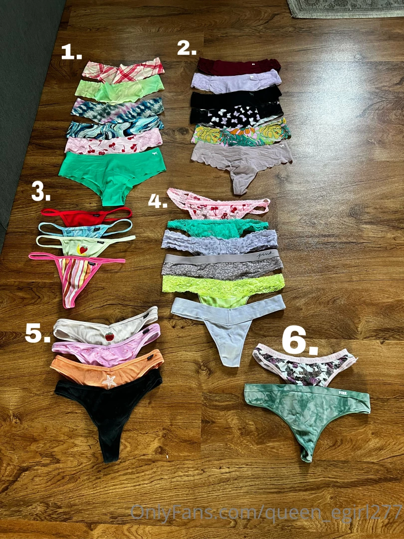 queen-egirl277 - Here is the complete updated list of my customs ppv panties socks and part 3 