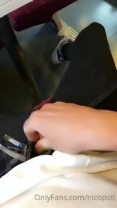Horny in the train i took some risks just for you hoping nobody saw