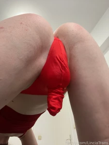 Having some fun with this cock thong je m amuse un peu avec ce string part 4