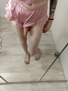 I m feeling myself in that pink silky satin pj and also some other part 8