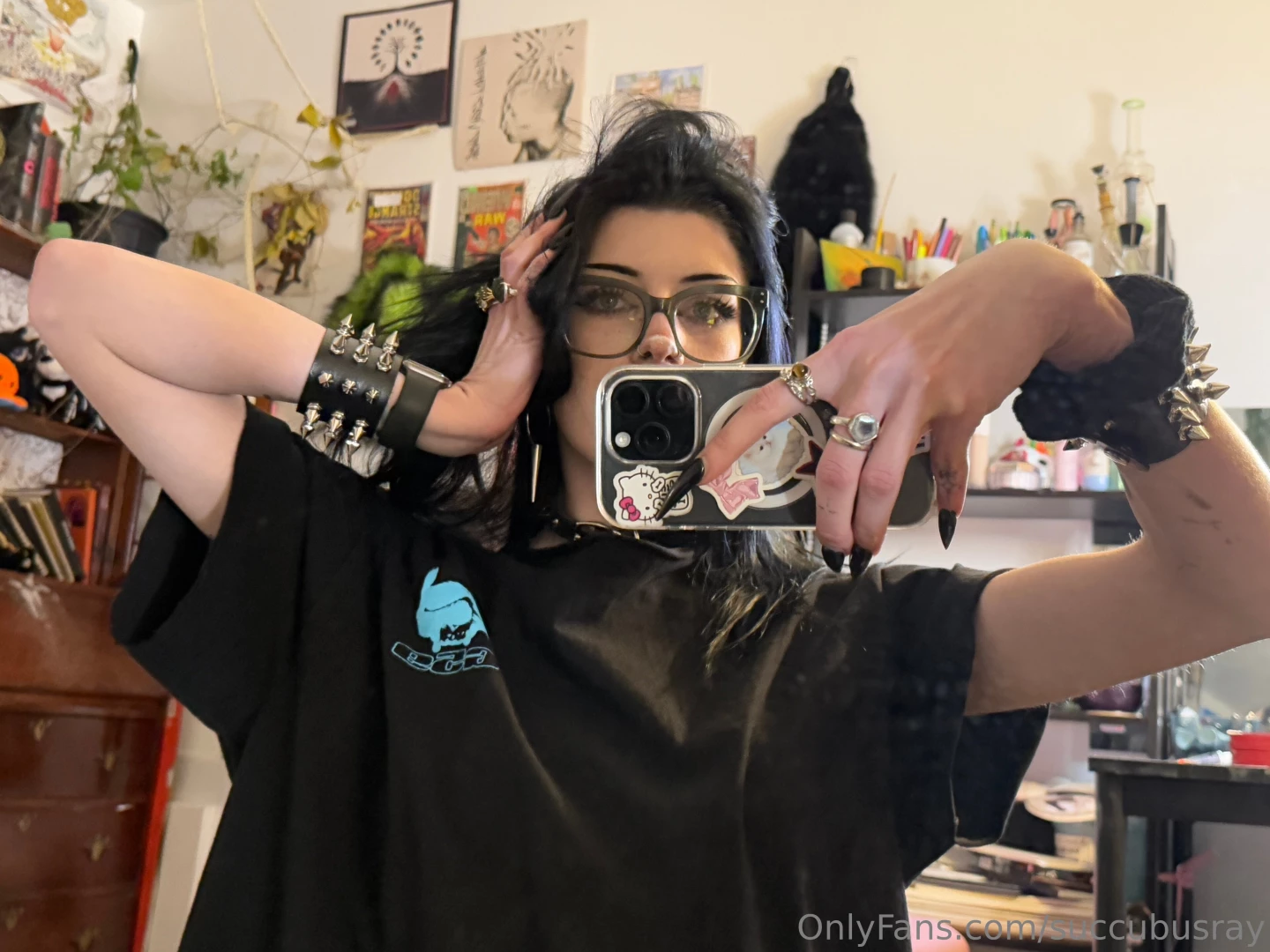 Me fighting the urge to cut the top off every t-shirt i own 