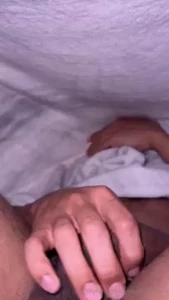 Pov - you catch me playing with myself under the blanket so no one