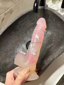 Would you lick this clean after i make myself cream all over my dildo